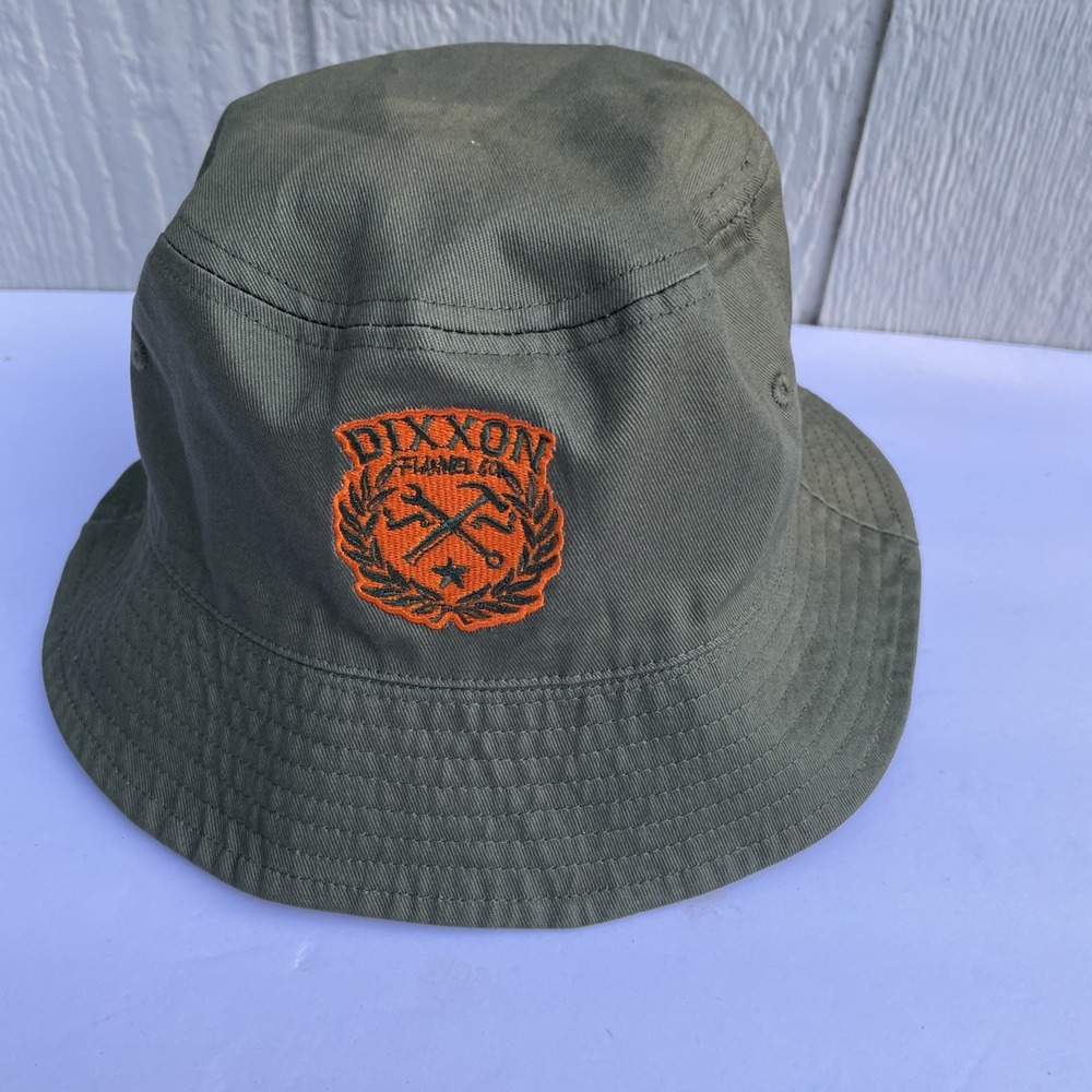 Dixxon Bucket Hat mens One size Green CAMO Reversible outdoor camping Hiking Log - Picture 6 of 11